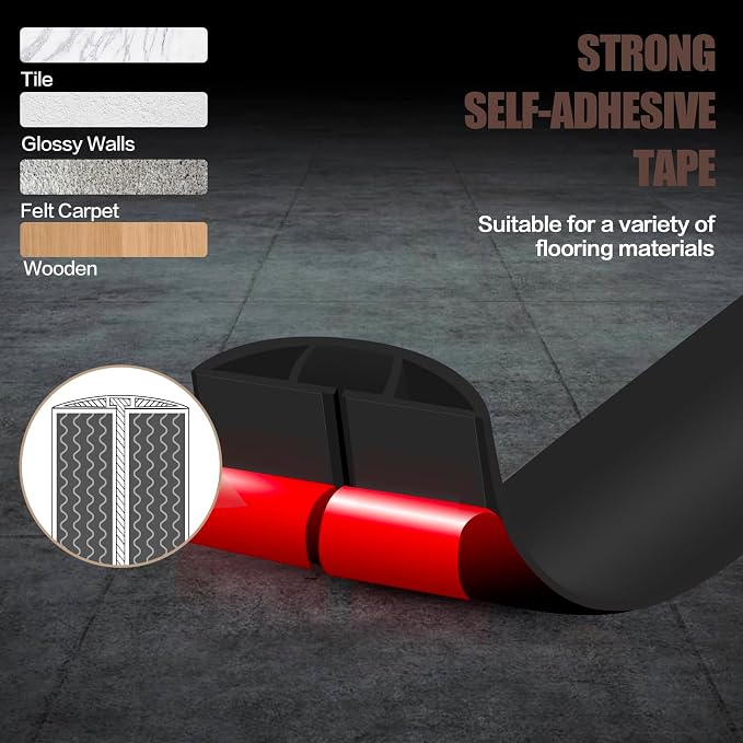 Floor Cord Cover Self Adhesive Cord Hider, 10FT Cable Management, Extension - Image 4