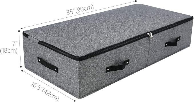 Omygarden 2PCS Foldable Blankets Clothes Comforters Storage Bin Organizer - Image 4