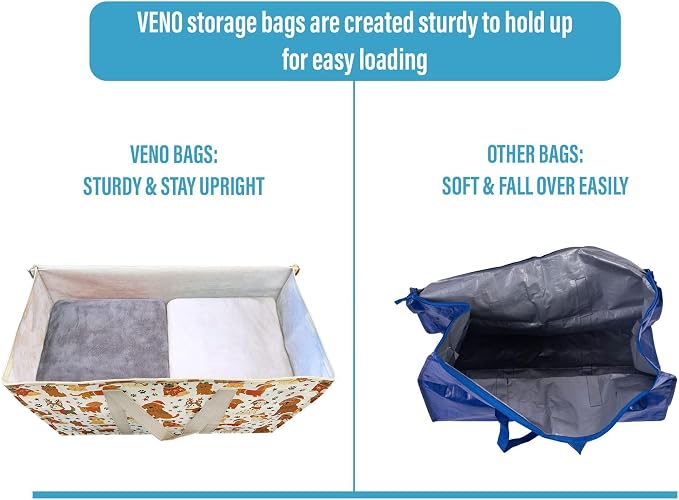 VENO 2 Pack Moving Bags and Large Christmas Storage Bins - Image 4