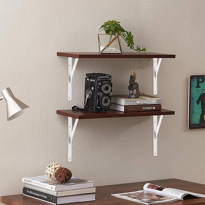 20 Pack L11 x H 8" White Heavy Duty Shelf Brackets - Image 4