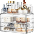 ZHIAI Stackable Storage Drawers, Acrylic Bathroom Counter Organizer Clear by ZHIAI