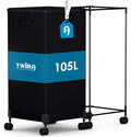 Laundry Basket with Wheels 105L, Large Rolling Laundry Hamper with Removable Bag by TWIRA