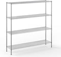 18" Deep x 72" Wide x 74" Height Wire Shelving Kit | 4-Tier | NSF Commercial by Regal+Altair