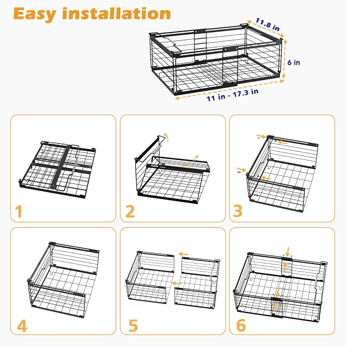 NADAMOO Freezer Organizer Bins, 4 Packs Large Expandable Stackable Chest - Image 8