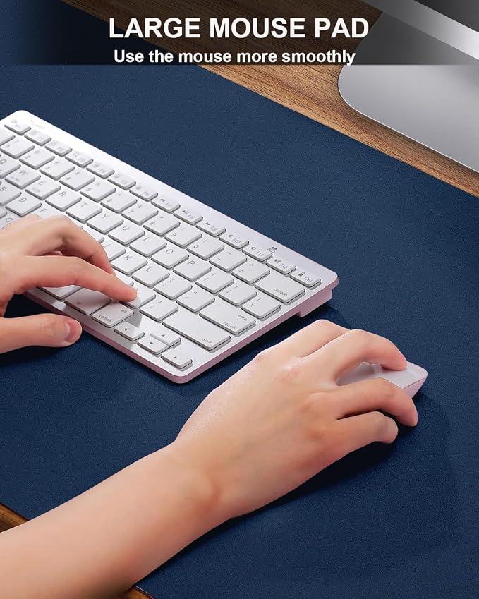 Pu Leather Desk Protector & Writing Pad, Non-Slip Laptop Mat - Image 3