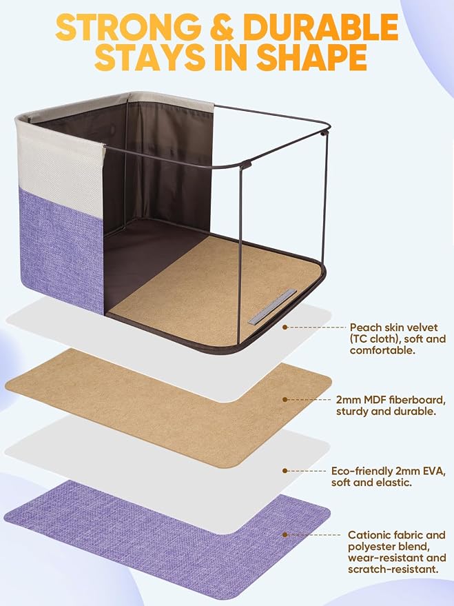 BALEINE 4 Pack Fabric Storage Bins - Image 3