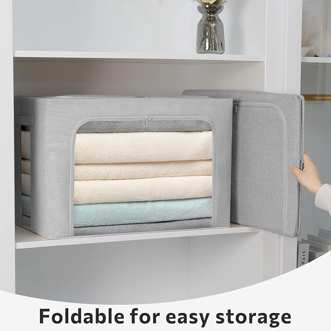 FHSQX 2 Pack Clear Window Storage Bins - Image 3