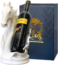 Wine Bottle Holder Wine Racks Tabletop Horse Statue as Home Kitchen Wine Cellar by YINGAVERSAI
