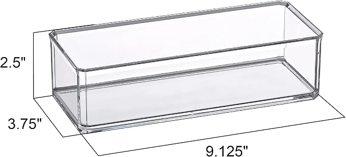 Amazing Abby - Glamour - Acrylic 1-Compartment Makeup Organizer, Transparent - Image 5