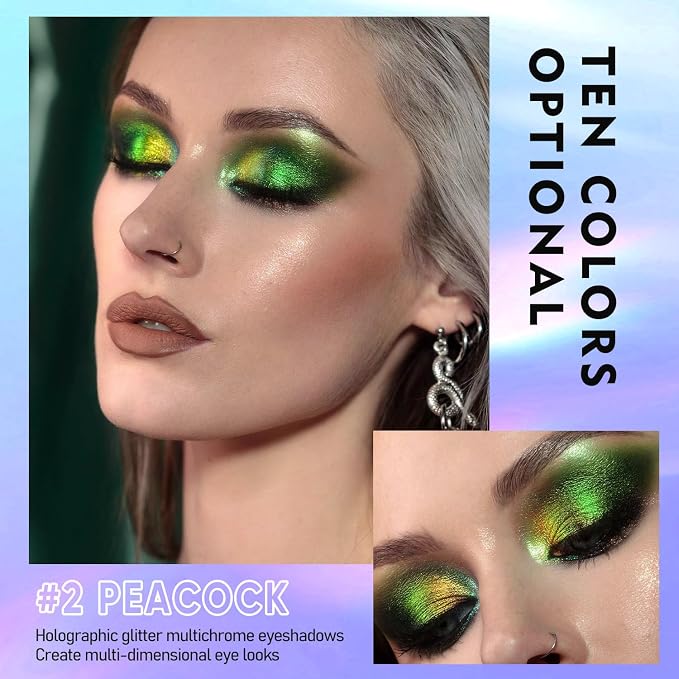 MAKI YIKA 5Pc Glitter Eyeshadow Liquid Multichrome Eyeshadows Long Lasting - Image 3