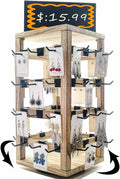 Wooden rotating Jewelry Display Stand by Jewack