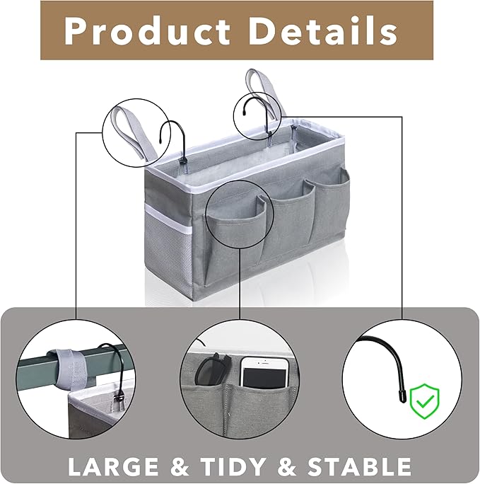 Bedside Caddy Storage Organizer - Image 5