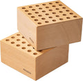 MEEDEN 2Pcs Beechwood Pencil and Brush Holders: 36 Holes Paint Brush Storage by MEEDEN