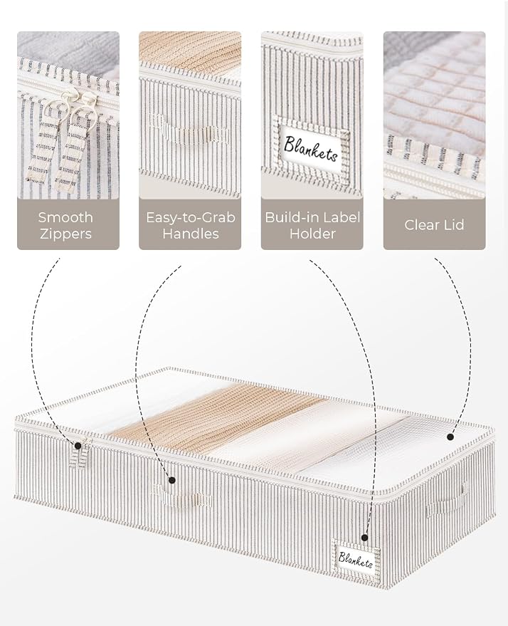 StorageWorks Extra Large Under Bed Storage Containers - Image 3