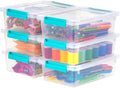 IRIS USA 2 Qt. Small Plastic Storage Bins by IRISUSA