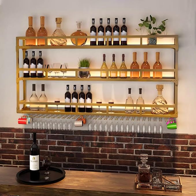 59in Wall Mounted Wine Rack, Wine Rack Wall Mounted - Image 3