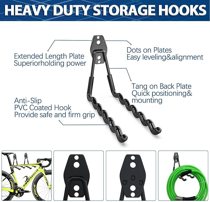 3-H Heavy Duty Garage Hooks - Image 5