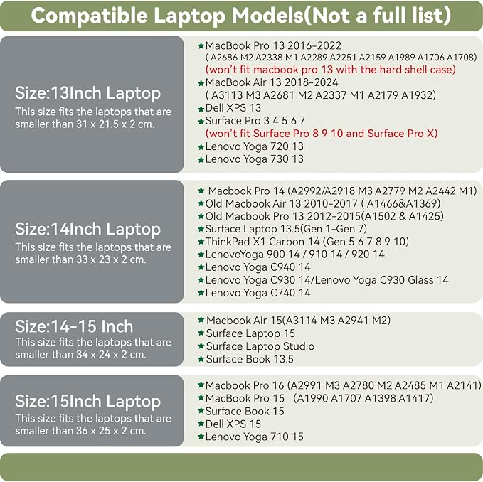 PU Leather Laptop Sleeve 13 Inch Compatible - Image 9