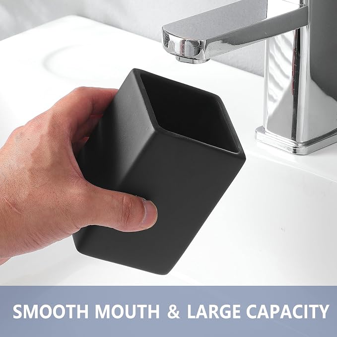 Black Square Toothbrush Holders - Image 4