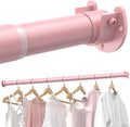 Closet Rods for Hanging Clothes, 17 to 28 Inches Stepless Adjustable Metal by Supforce