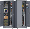 Broom Closet Storage Cabinet, Steel Locking Cabinet by STEELIST