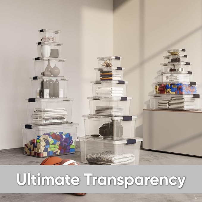 Superio Clear Plastic Storage Bins - Image 6