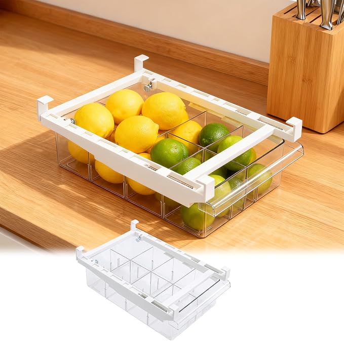Fridge Drawer Organizer, Refrigerator Organizer Bins, Pull Out - Image 2