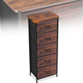 Curved Profile Dresser for Bedroom，5 Fabric Drawer Dresser by Sonharlar