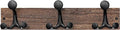 SKOLOO 17-Inch Wood Burnt Coat Rack Wall Mount by SKOLOO