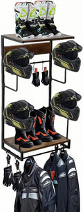 Motorcycle Helmet Rack, Wall Mount by Omiention
