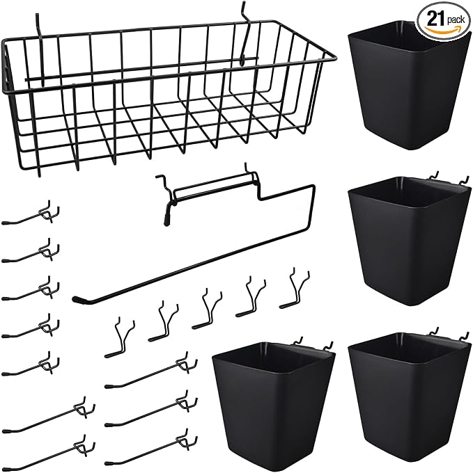 G.CORE Peg Board Organizer 21 Pack, Pegboard Accessories by GCORE