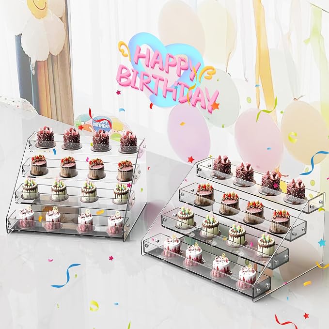 Acrylic Display Shelf, Risers Display Stands, Perfume Organizer, Cupcake Stand - Image 6