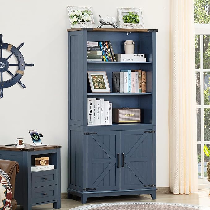 5 Tier Bookshelf 70in Tall Bookcase - Image 6