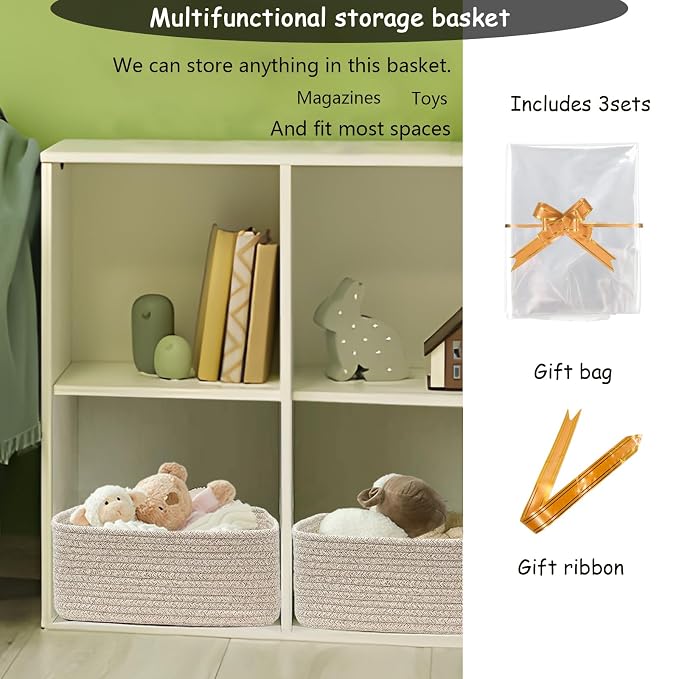 COMFY-HOMI 13" x 8.5" x 5.1" Storage Baskets - Image 4