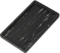 Cork & Mill Black Marble Tray for Bathroom Countertop, Kitchen Counter by CorkMill