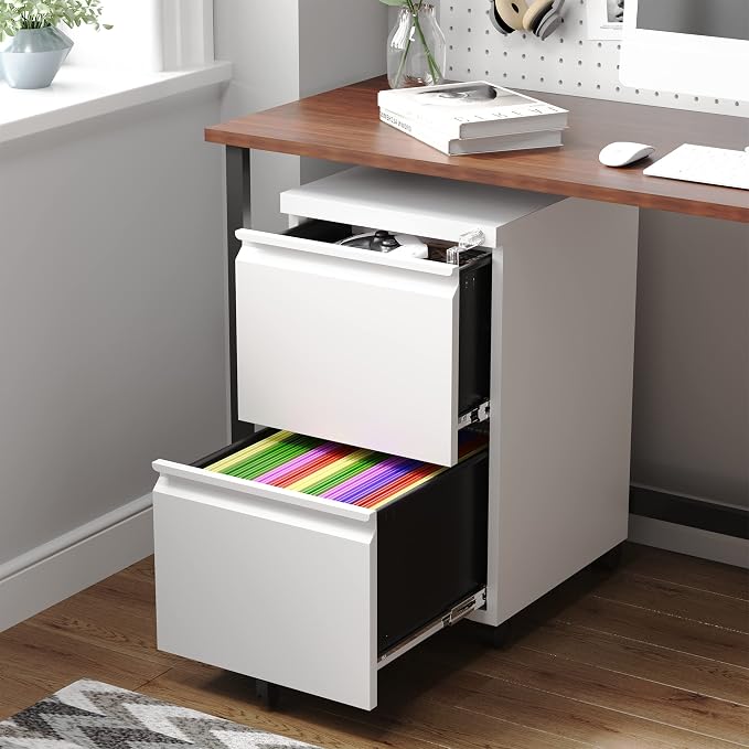 Letaya 2 Drawer Mobile File Cabinet - Image 6