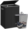 SOLEDI Laundry Hamper with Lid 130L Large & Tall Collapsible Laundry Basket by SOLEDI