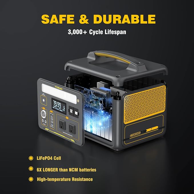 VTOMAN Jump600X 600W Portable Power Station - Image 4