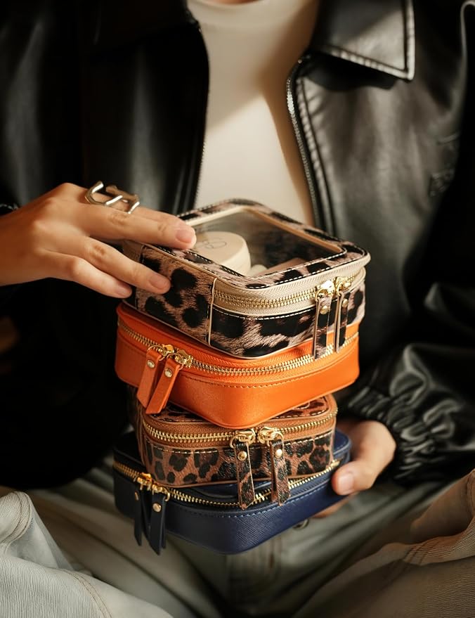 Popvibe Clear Makeup Bag Travel Cosmetic Case Transparent Toiletry Bag - Image 7