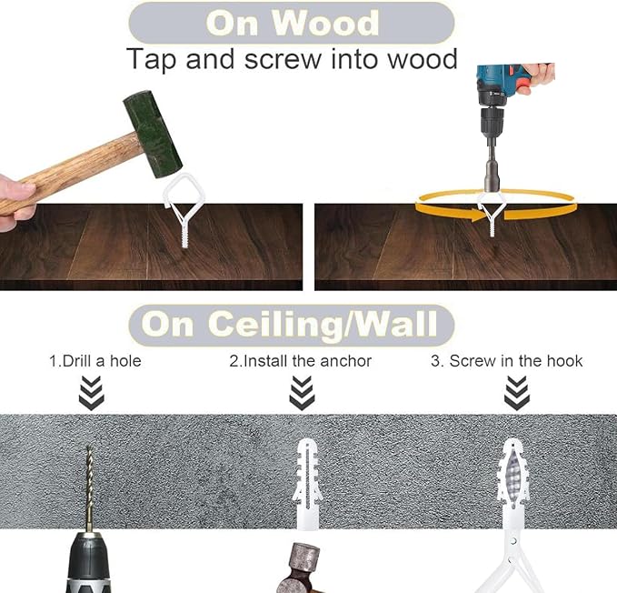 35PCS Eye Screw Hooks for Hanging Heavy Duty - Image 4