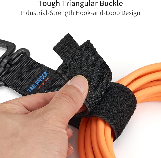 Heavy Duty Storage Straps, Trilancer Hook-and-Loop Cord Organizer and Hanger - Image 3