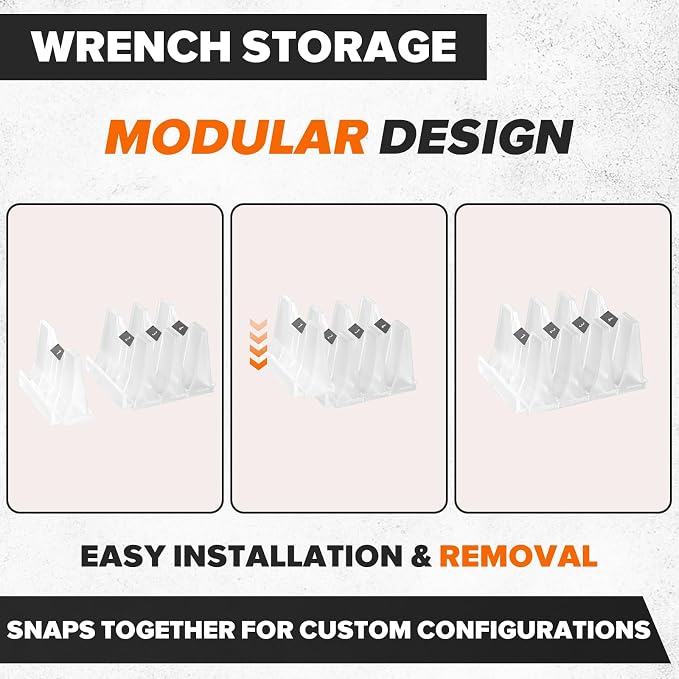 80PCS Modular Wrench Organizer Wrench Holder - Image 3