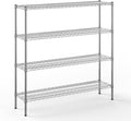 14" Deep x 54" Wide x 54" Height Wire Shelving Kit | 4-Tier | NSF Commercial by Regal+Altair