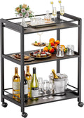 HITNET Bar Cart Black, Serving Cart by HITNET