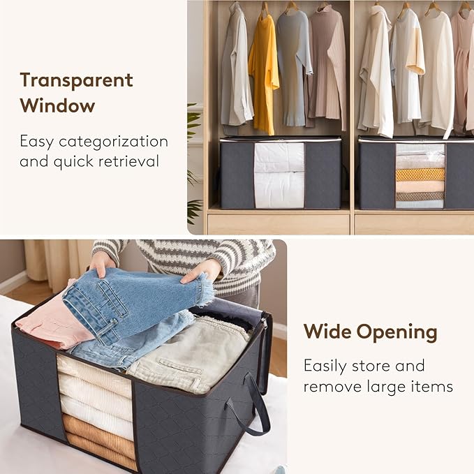 Lifewit 8 Pack Foldable Clothes Storage Bins - Image 5