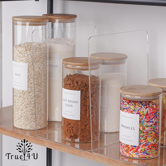 True 4U 4 Pack, Acrylic Shelf Dividers - Image 7