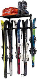 StoreYourBoard Lone Peak Ski Storage Rack and Wall Shelf, Holds 5 Pairs of Skis by StoreYourBoard