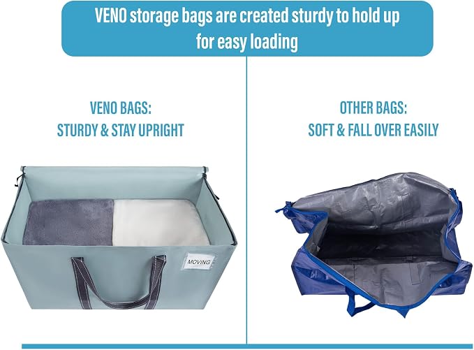 VENO 2 Pack Moving Bags and Large Christmas Storage Bins - Image 4