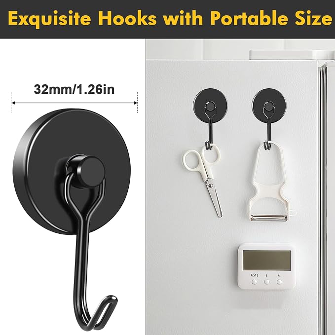 MIKEDE Strong Magnetic Hooks, 120LB Swivel Magnetic Hooks Cruise, Cruise Cabins - Image 3