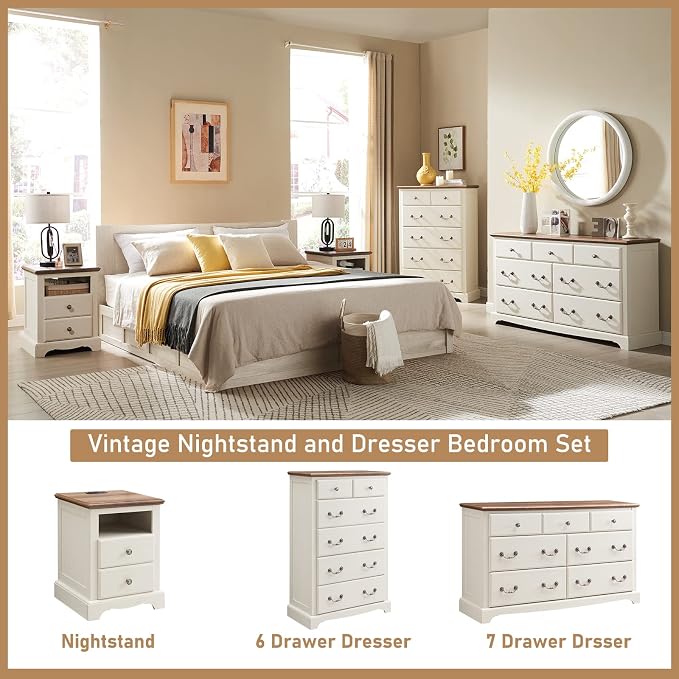 T4TREAM 6 Drawers Dresser Chests - Image 5